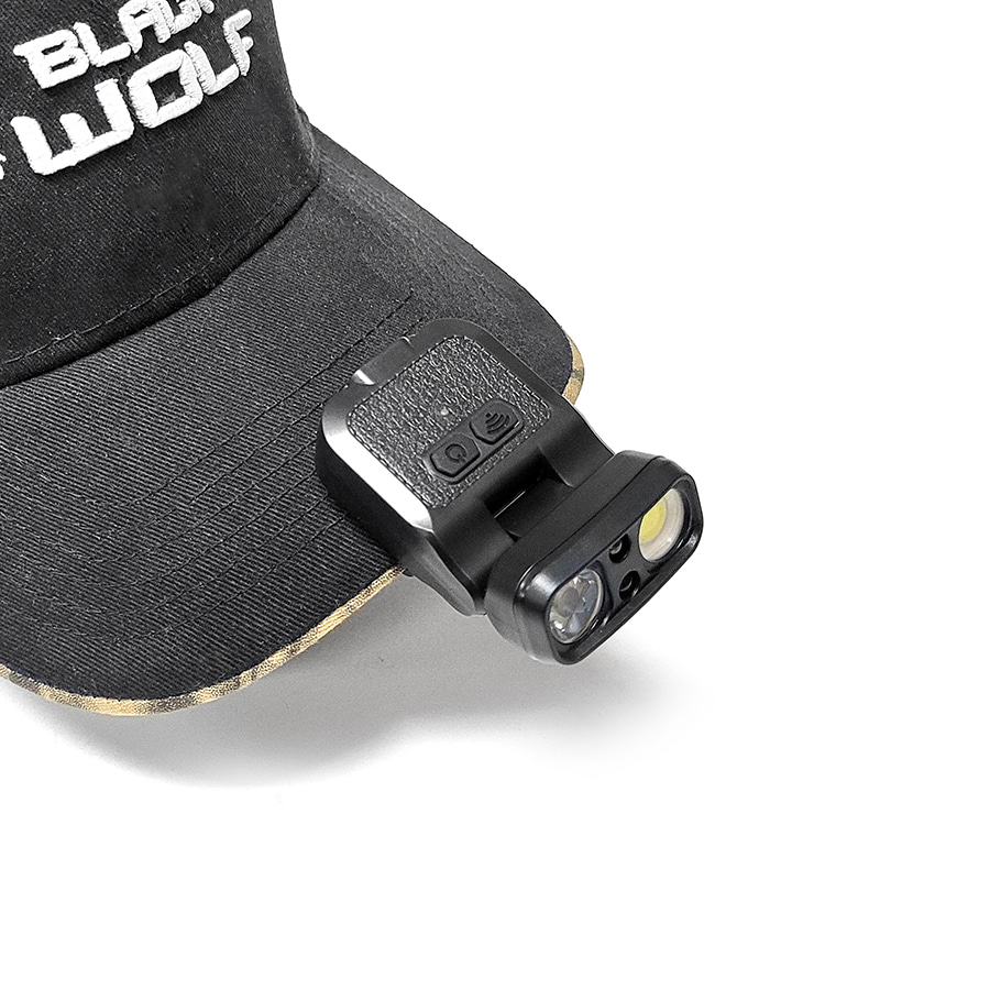 블랙울프 LC-8008A 캡라이트 모션감지 헤드랜턴 모자등 겸용 낚시 등산 해루질